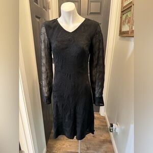 Carole Little women's dress sz 6 USA MADE little black dress